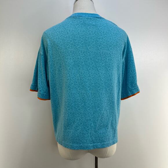 Vintage 90s Gitano Crop Graphic Tee Blue Sports Science - Picture 9 of 9